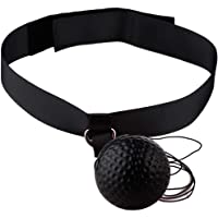 Los mejores  - belupai Pelota de boxeo con reflejo de velocidad para entrenamiento de mano y ojo con diadema para mejorar la reacción…